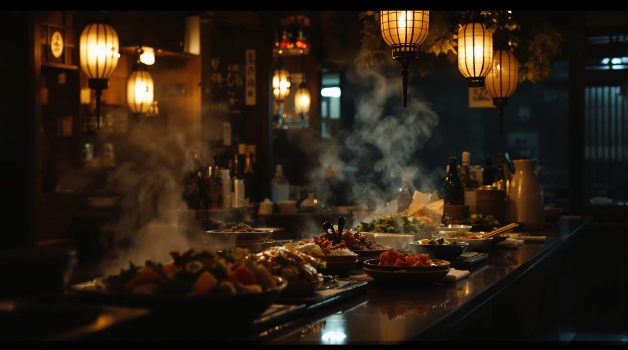 白云影视短视频：美食探店：隐藏的深夜食堂